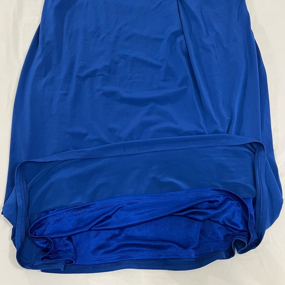 BCBG Royal Blue One Shoulder Woman's Mini Dress XL - Picture 6 of 10